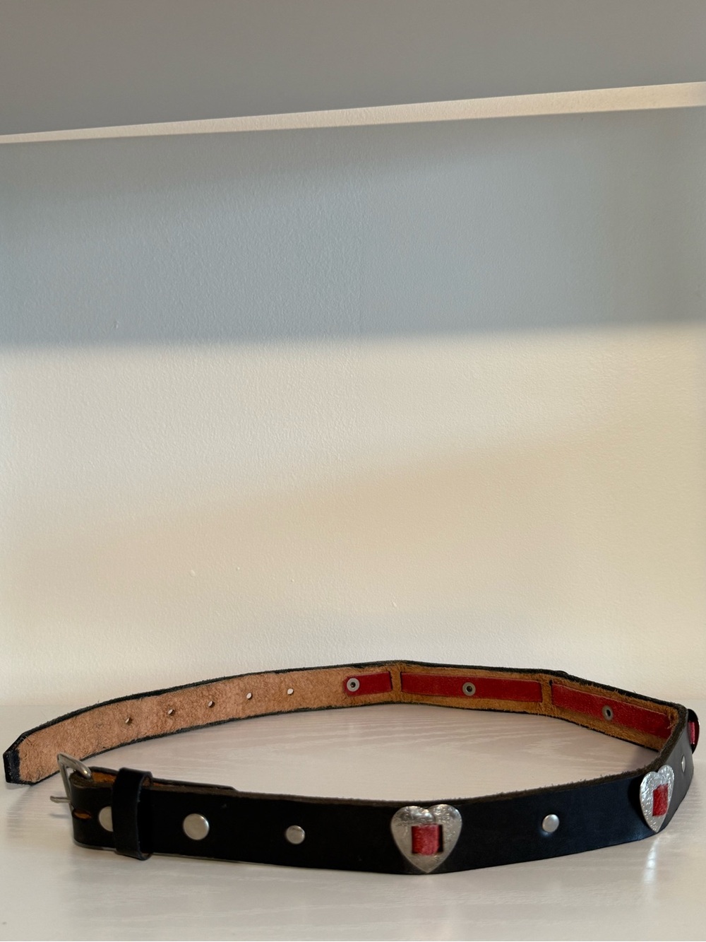 Vintage western leather belt